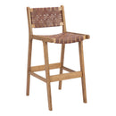  Zuo Feder 110693 Set of 2 Barstool - Brown IMAGE 8