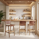  Zuo Feder 110693 Set of 2 Barstool - Brown IMAGE 9