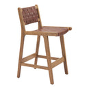  Zuo Feder 110692 Set of 2 Counter Stool - Brown IMAGE 1