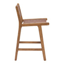  Zuo Feder 110692 Set of 2 Counter Stool - Brown IMAGE 2