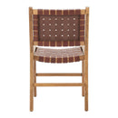  Zuo Feder 110691 Set of 2 Dining Chair - Brown IMAGE 2