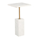  Zuo Naht 110672 Side Table - White IMAGE 1