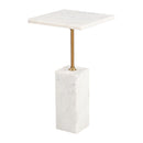 Zuo Naht 110672 Side Table - White IMAGE 2