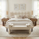  Zuo Placid 110668 Queen Bed - Beige IMAGE 7