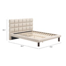  Zuo Placid 110668 Queen Bed - Beige IMAGE 9