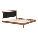  Zuo Netz 110667 King Bed - Black/Walnut IMAGE 1