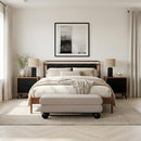  Zuo Netz 110666 Queen Bed - Black/Walnut IMAGE 12