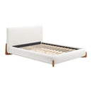  Zuo Baris 110663 Queen Bed - Ivory IMAGE 1