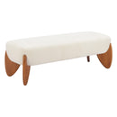  Zuo Charm 110660 Bench - Ivory IMAGE 1