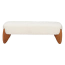  Zuo Charm 110660 Bench - Ivory IMAGE 2