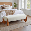  Zuo Charm 110660 Bench - Ivory IMAGE 5
