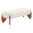  Zuo Charm 110660 Bench - Ivory IMAGE 6