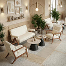  Zuo Encanto 110659 Loveseat - Ivory IMAGE 10