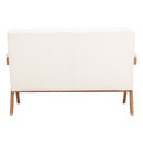  Zuo Encanto 110659 Loveseat - Ivory IMAGE 3