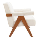 Zuo Encanto 110659 Loveseat - Ivory IMAGE 4