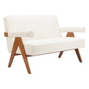  Zuo Encanto 110659 Loveseat - Ivory IMAGE 8