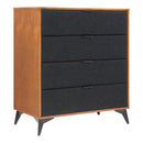  Zuo Zarif 110655 Chest - Black/Walnut IMAGE 1