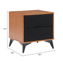  Zuo Zarif 110654 Nightstand - Black/Walnut IMAGE 14