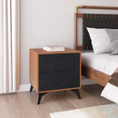  Zuo Zarif 110654 Nightstand - Black/Walnut IMAGE 5