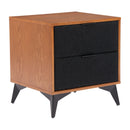  Zuo Zarif 110654 Nightstand - Black/Walnut IMAGE 6