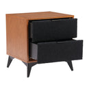  Zuo Zarif 110654 Nightstand - Black/Walnut IMAGE 8