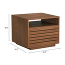  Zuo Slit 110653 Nightstand - Walnut IMAGE 11
