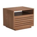  Zuo Slit 110653 Nightstand - Walnut IMAGE 1