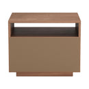  Zuo Slit 110653 Nightstand - Walnut IMAGE 2