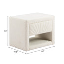  Zuo Baris 110652 Nightstand - Ivory IMAGE 12