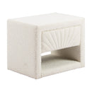  Zuo Baris 110652 Nightstand - Ivory IMAGE 1