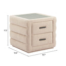  Zuo Soffice 110651 Nightstand - Beige IMAGE 11