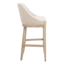  Zuo Calmo 110647 Barstool - Beige IMAGE 2