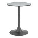  Zuo Bite 110403 Bistro Table - Gray/Black IMAGE 1