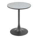  Zuo Bite 110403 Bistro Table - Gray/Black IMAGE 2