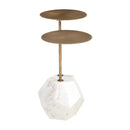  Zuo Anten 110607 Side Table - Brass/White IMAGE 4