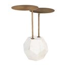  Zuo Anten 110607 Side Table - Brass/White IMAGE 5