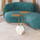  Zuo Anten 110607 Side Table - Brass/White IMAGE 6