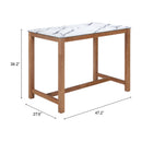  Zuo Fein 110587 Counter Table - White IMAGE 6