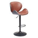  Zuo Meyane 110568 Barstool - Brown IMAGE 1