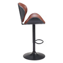  Zuo Meyane 110568 Barstool - Brown IMAGE 4