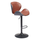  Zuo Meyane 110568 Barstool - Brown IMAGE 6