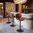  Zuo Meyane 110568 Barstool - Brown IMAGE 9