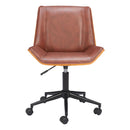  Zuo Maker 110567 Office Chair - Brown IMAGE 6