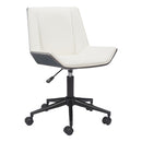  Zuo Maker 110566 Office Chair - White IMAGE 3