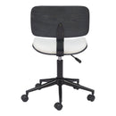  Zuo Duravel 110563 Office Chair - White/Black IMAGE 2