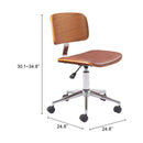  Zuo Duravel 110562 Office Chair - Brown IMAGE 10