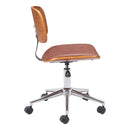  Zuo Duravel 110562 Office Chair - Brown IMAGE 4