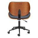  Zuo Flex 110561 Low Back Office Chair - Black IMAGE 3
