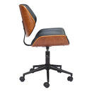  Zuo Flex 110561 Low Back Office Chair - Black IMAGE 7