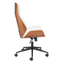 Zuo Flex 110560 High Back Office Chair - White IMAGE 3